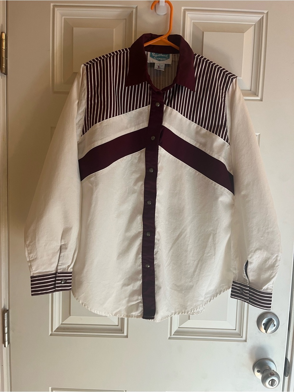 Vintage Southwest Canyon Women’s Western Blouse.  1990’s.  Size Medium.